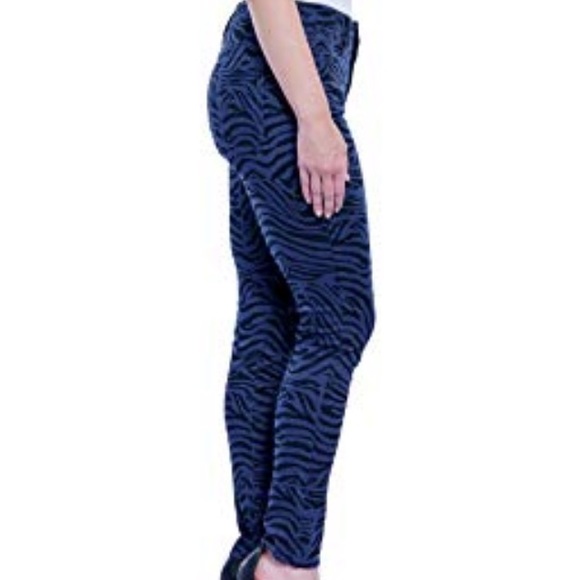 SEVEN7 Zebra Print High-Rise Stretch Denim Jeans - Picture 2 of 3